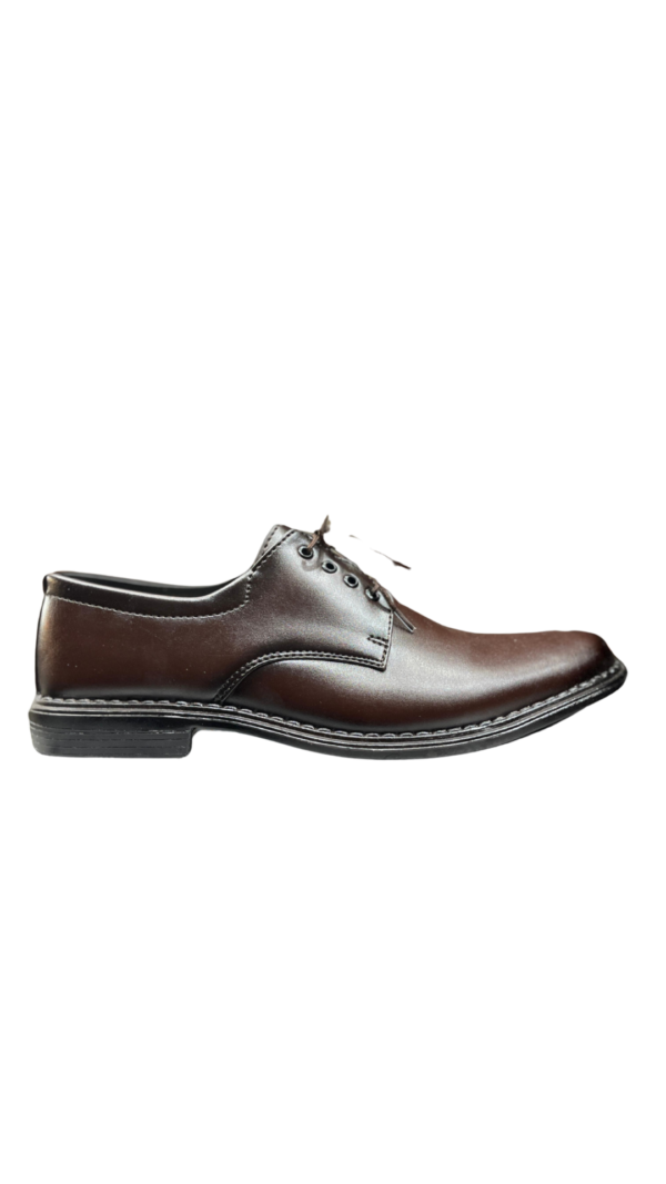 Classic Brown Leather Formal Shoes - Image 3